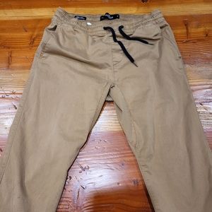 Hollister Jogger Pants Men 32 Khaki Color